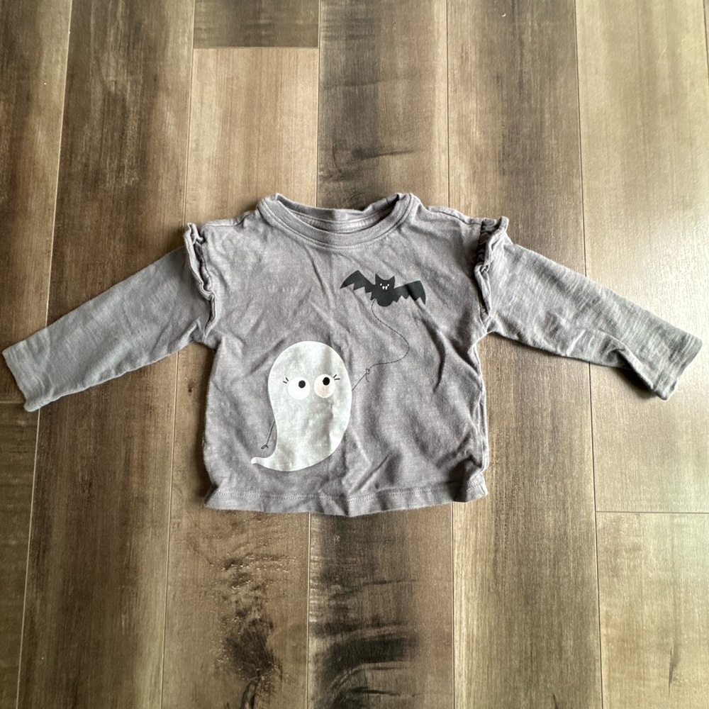 Baby GAP Grey Ghost Long Sleeve Top | 12–18 Months